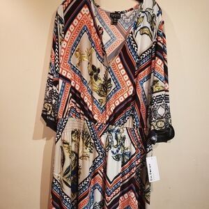 Super Trandy Multi Color Mixed Print Dress
